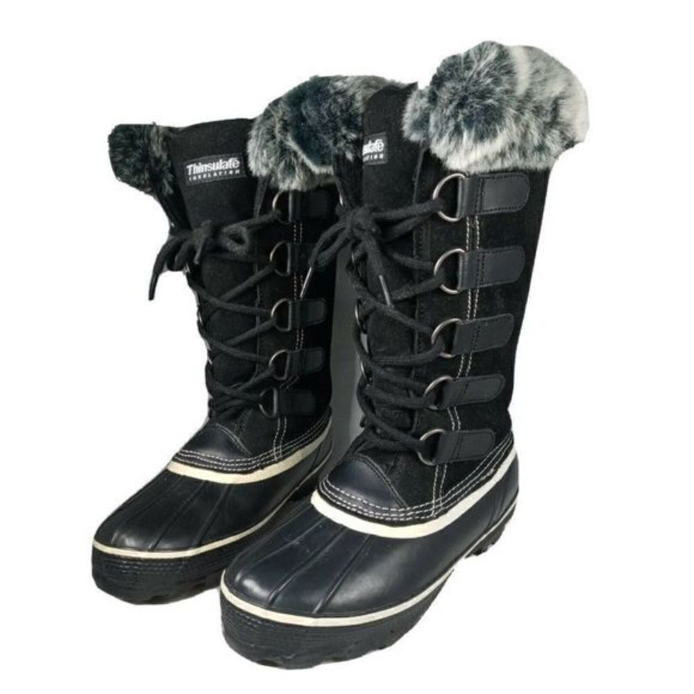Ozark Trail Thinsulate Insulation Black Fashion Boot 10 2570868 Women Size 6